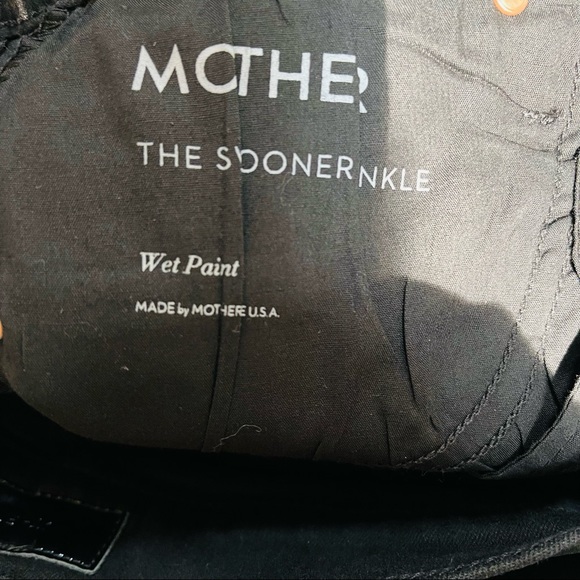 MOTHER JEANS  | High Rise The Swooner Ankle Wet Paint Designer Jeans VIDEO - Picture 8 of 11